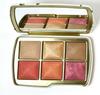 HG Swan Palette Lidschattenpalette Multifunktionale Make-up-Palette Highlighter Kontur Rouge Tragbar Natürlicher Glow 6 Farben