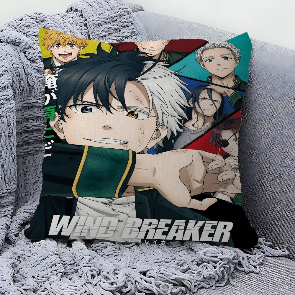 WIND BREAKER Anime Pillow Cover for Bedroom Room and Living Room Sofa Decorative Cushion Cover