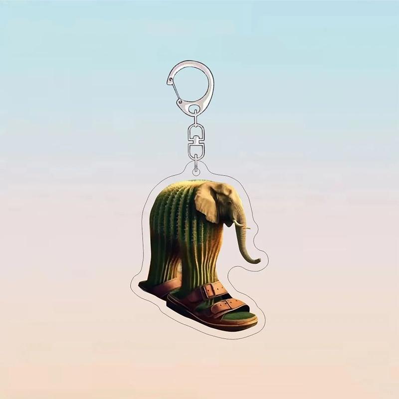 Playful Italian Brainrot Animals Keychains Acrylic Shark Keychain Meme Keyrings Fans Friends Gifts Phone Charms Backpack Pendants