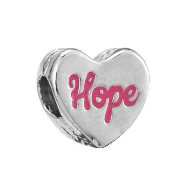 4pcs Sale Romantic Style Enamel Love Heart Charms Beads Fit Original Bracelets Necklaces For Women Girlfriend Jewelry Making