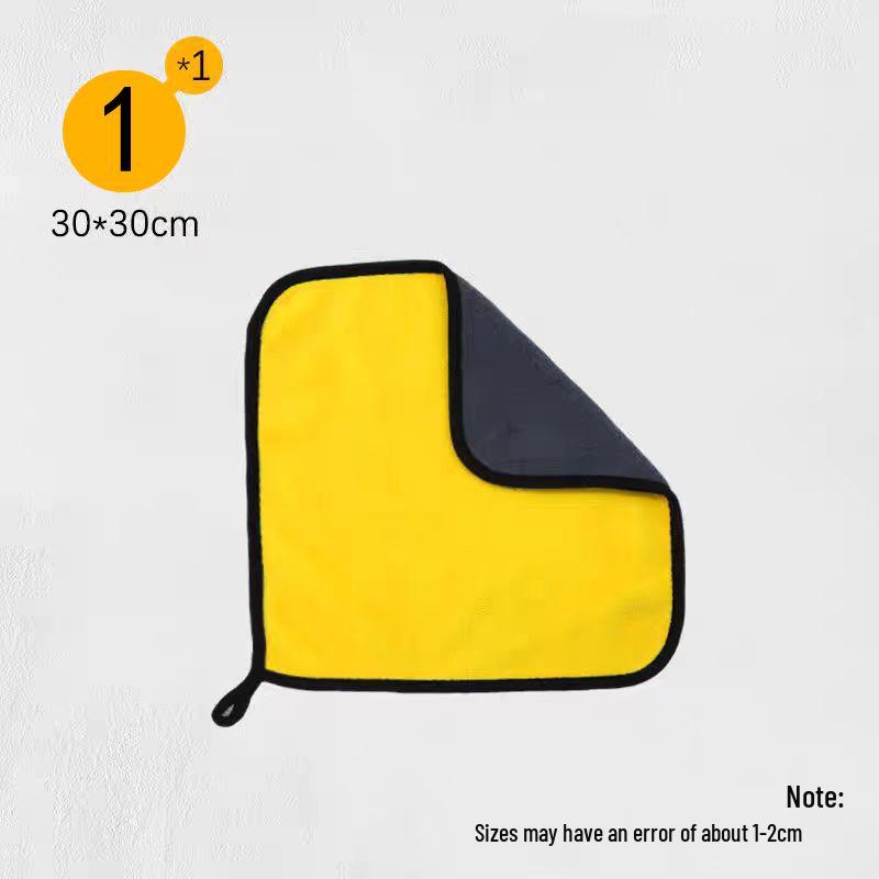 

Двухцветное полотенце из кораллового флиса для мытья и сушки автомобиля - Толстое, Впитывающее воду, Идеально для уборки