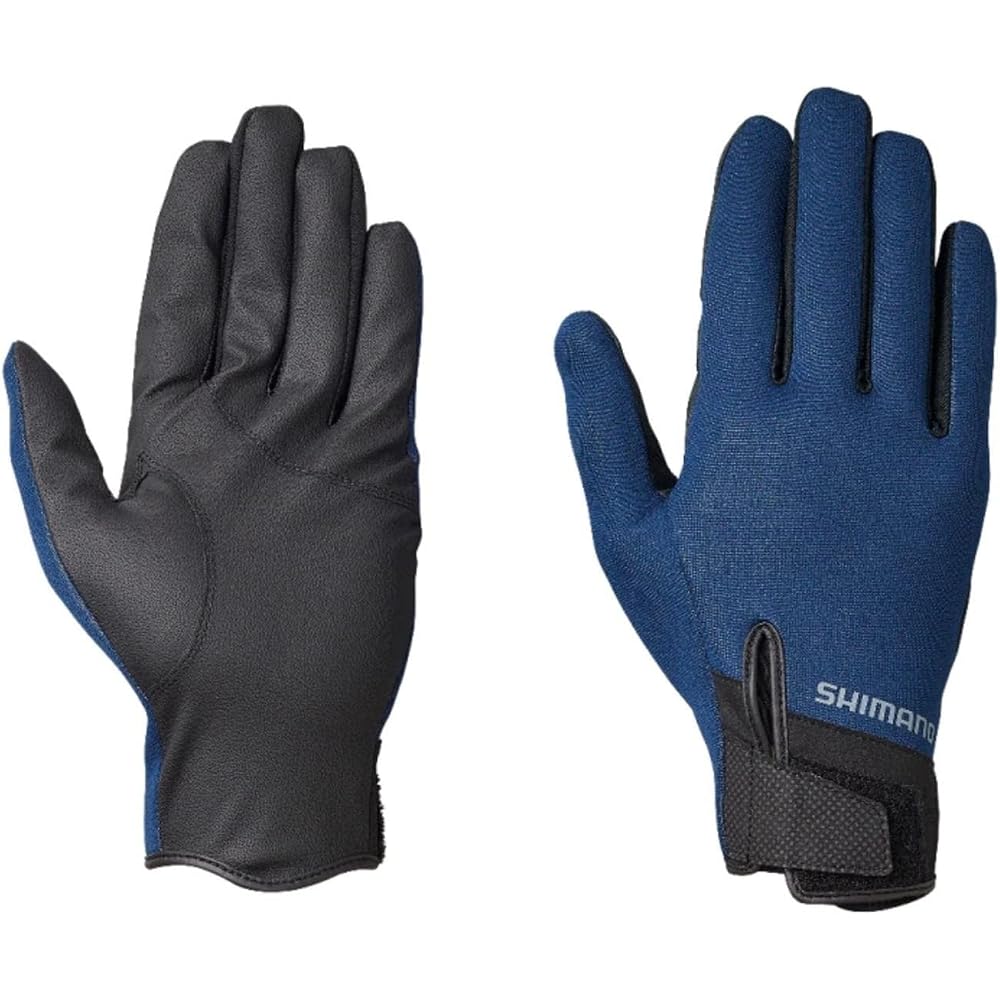 Shimano Titanium Alpha Full Cover Gloves GL-013V Navy Size L