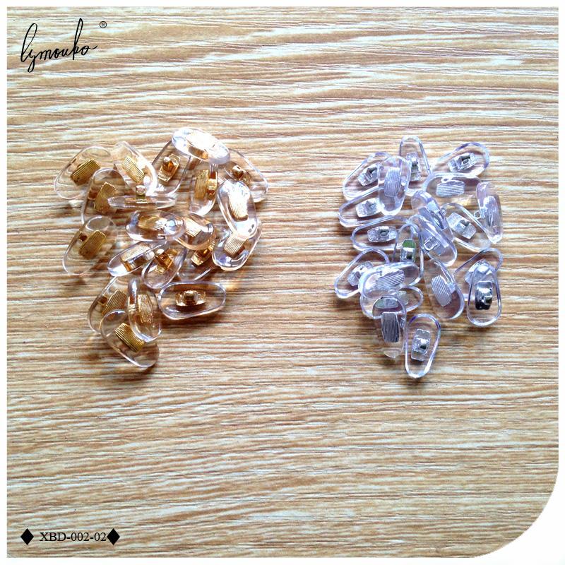 

Lymouko 10 пар/лот Золотые ПВХ очки Противоскользящие Алюминиевые Накладки для Носа Удобные Резиновые Силиконовые Серебристые Накладки для Носа золотой