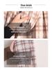Korean Style Plaid Scarf: Women's Warm, Windproof Neck Warmer for Autumn & Winter 2025