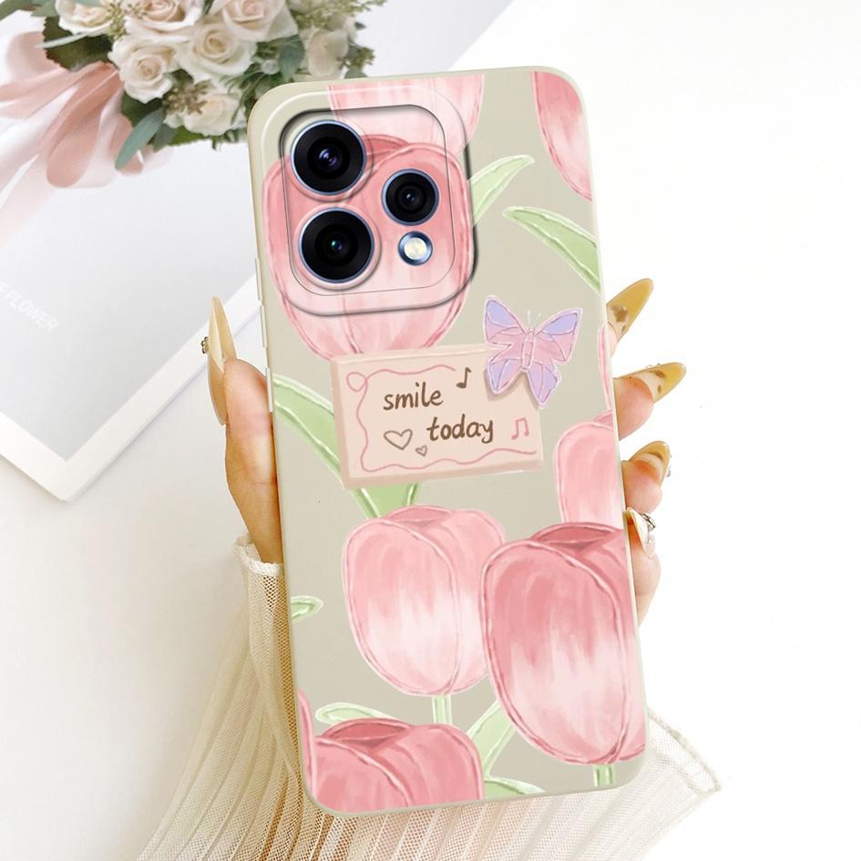 For OPPO Reno 15 5G Case Reno 15 Pro Cover CPH2813 CPH2825 New Stylish Flower Soft Silicone Phone Case For OPPO Reno15 15c Shell