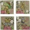 Marushin Peter Rabbit H10 X Glorious Flower Gobelin 5705000000 Coasters, W10cm, Weave,