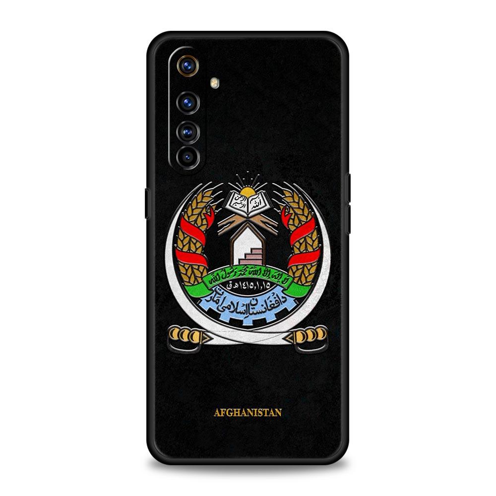 Afghan Afghanistan Flag For Realme 11 10 9 8 5G 7 6 GT2 Pro Plus C21 C11 C25 C35 Soft Cover For Realme GT Neo 2 3 3T Phone Case
