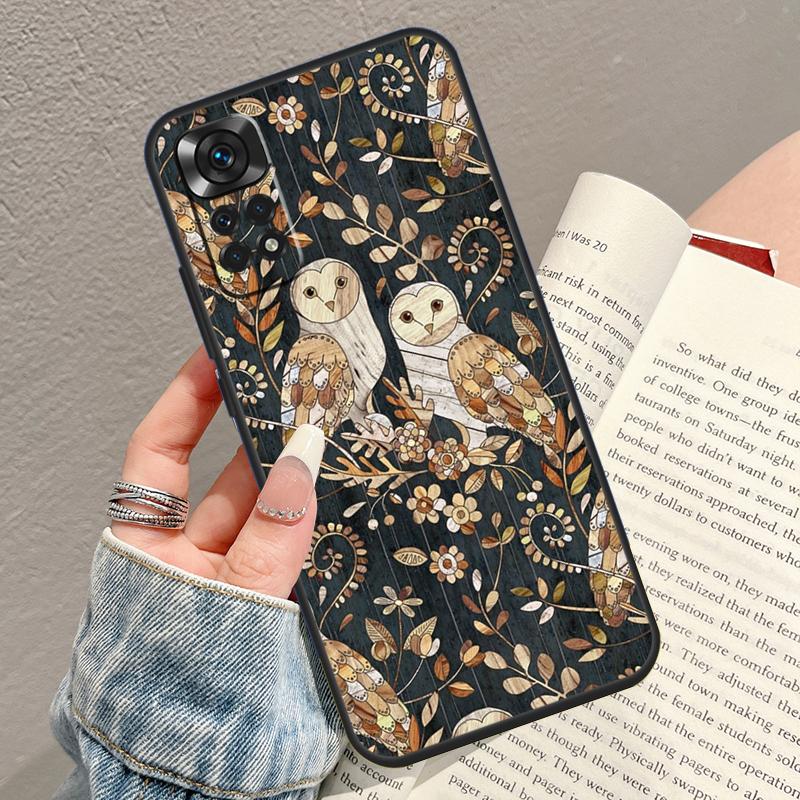 Cartoon Owl Phone Case For Xiaomi Redmi Note 14 13 12 11 9 10 15 Pro Plus 10C 12C 13C 14C 15C Cover
