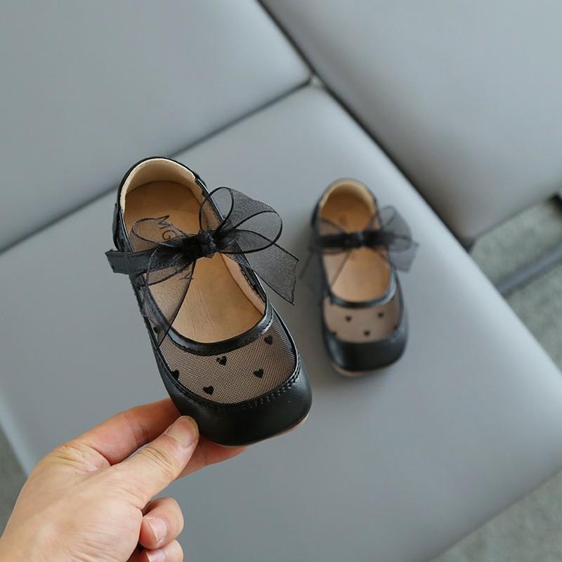 

Little Girl s Mary Janes Mesh Riband Square Toe Cute Children Flat Shoes 21-30 Toddler Autumn Three Colors Stylish Kids Shoe 29