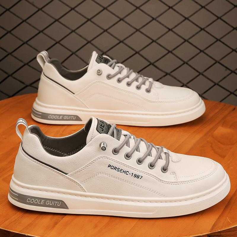 Summer soft-soled new sports board shoes casual leather shoes