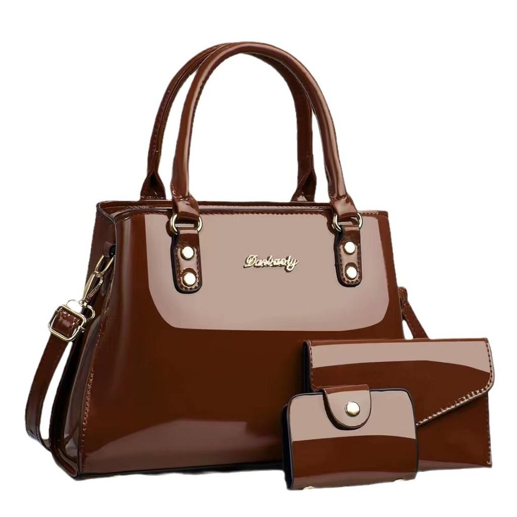 Bolsa de Mão Elegante Versátil para Mulheres Conjunto de Bolsa de Ombro e Transversal Chique Com Múltiplos Bolsos