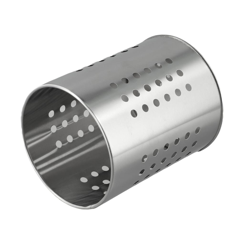1Pcs Stainless Steel Utensil Holder With Drain Kitchen Utensil Cutlery Chopstick Stand Rack Drainer Multifunction Organizer Rack