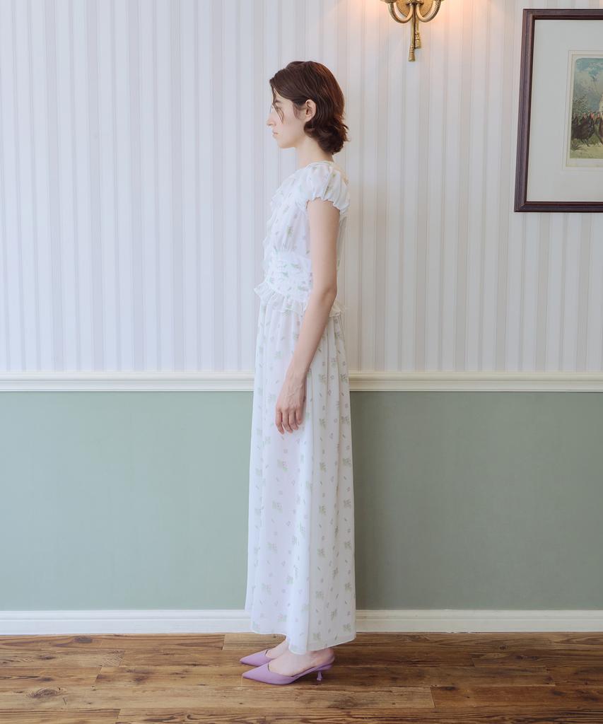 Aiseugadeuneiogongpal Jacaranda Print Dress