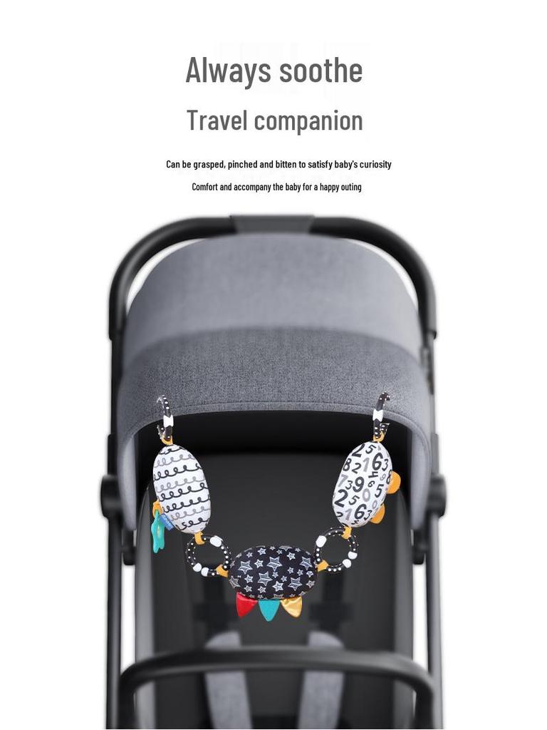 Aipinqi Baby Stroller Hanging Toy with Teether Rattle for Visual Development