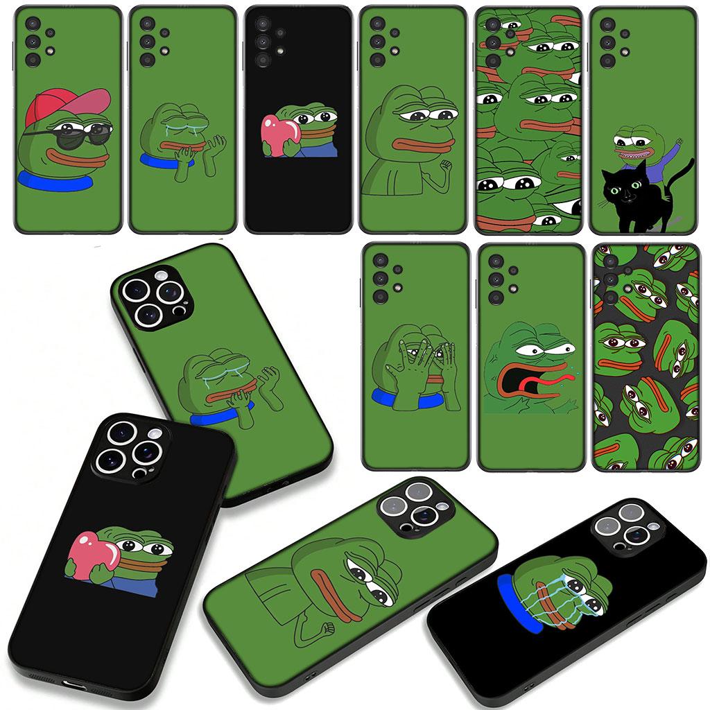 Cover for Xiaomi Poco F7 F6 F8 Ultra F5 X7 X6 X5 X3 NFC M7 M6 Pro C85 C75 C65 C71 C61 Phone Case Animal Sad Frogs Pepes Funny
