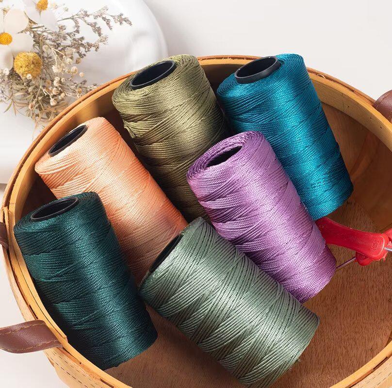 2 Liang 1mm Multi-Color Ice Silk Thread for DIY Handmade Bracelets, Bags & Shoes