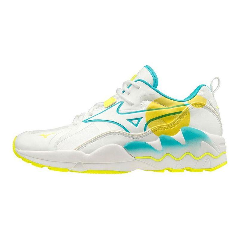 Mizuno Wave Rider 1 Form der Zeit - Weiß Gelb Herren Sneaker D1GA200347