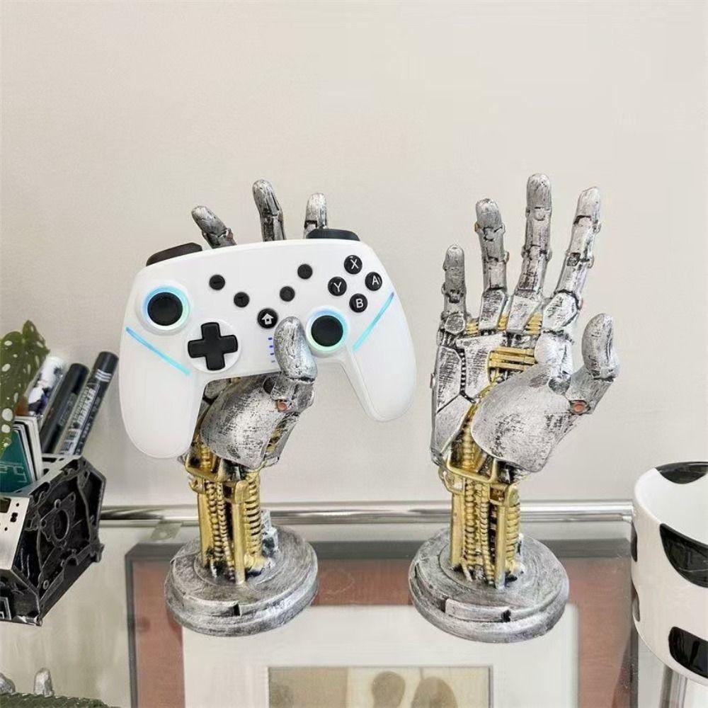 Sensory Toy Cyberpunk 3D Printed Stand Model Mechanical Hand Staute  Halloween Holiday