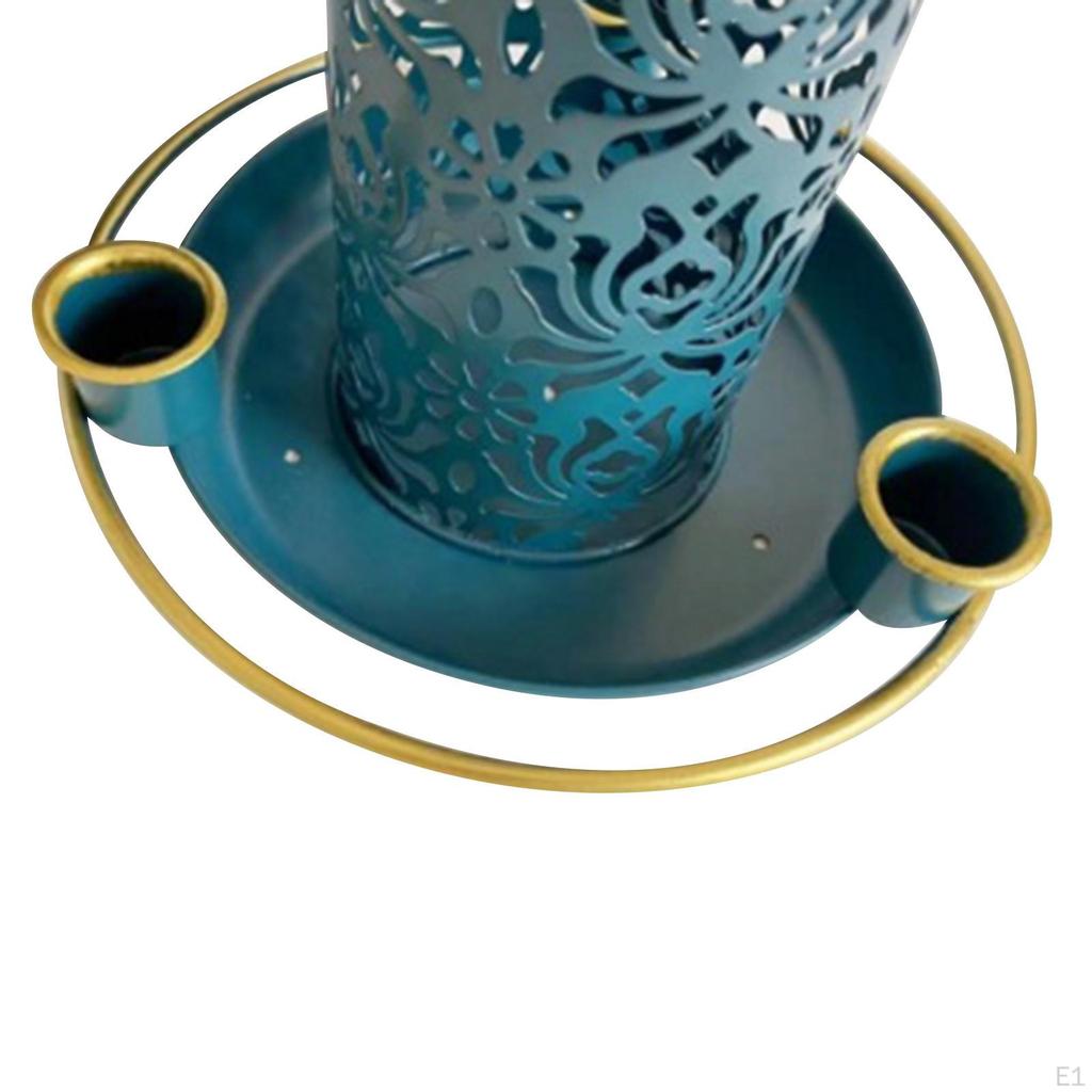 Bird Feeder for Outside Hanging Garden Decor Premium Weatherproof Food Bowl Metal Courtyard
