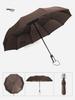 Men's XL 10-Rib Dual-Use Automatic Folding Umbrella for Sun & Rain