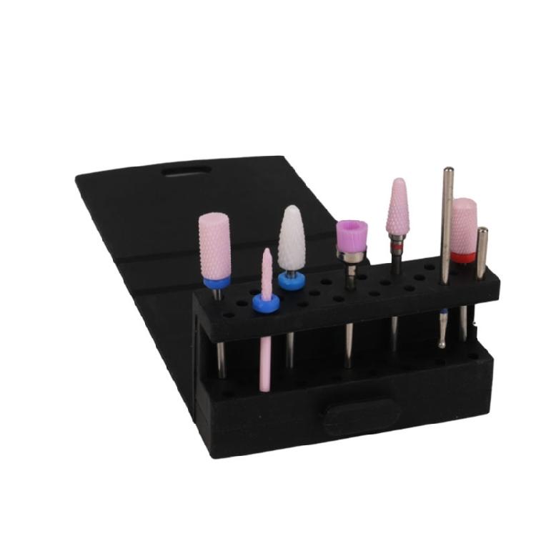 Practical Silicone Nail Drill Bit Storage Solution Compact And Stylish Nail Bit Holder For Efficient Tool Management