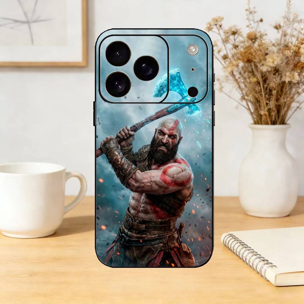 G-God Of Game W-War Phone Case For iPhone 17,16,15,14,13,12,11 Plus,Pro,Max,Mini Silicone Black Soft Cover
