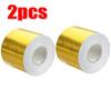 1/2PCS 5M Car Exhaust Heat Insulation Aluminum Foil Tape Gold/Silver Reflective Self-Adhesive Tape Universal Car Tuning Parts
