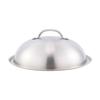 Round Basting Cover 12.6'' with Handle Grilling Stainless Steel Cheese Melting Dome for Steak Cooking Kitchen Burgers Sandwiches