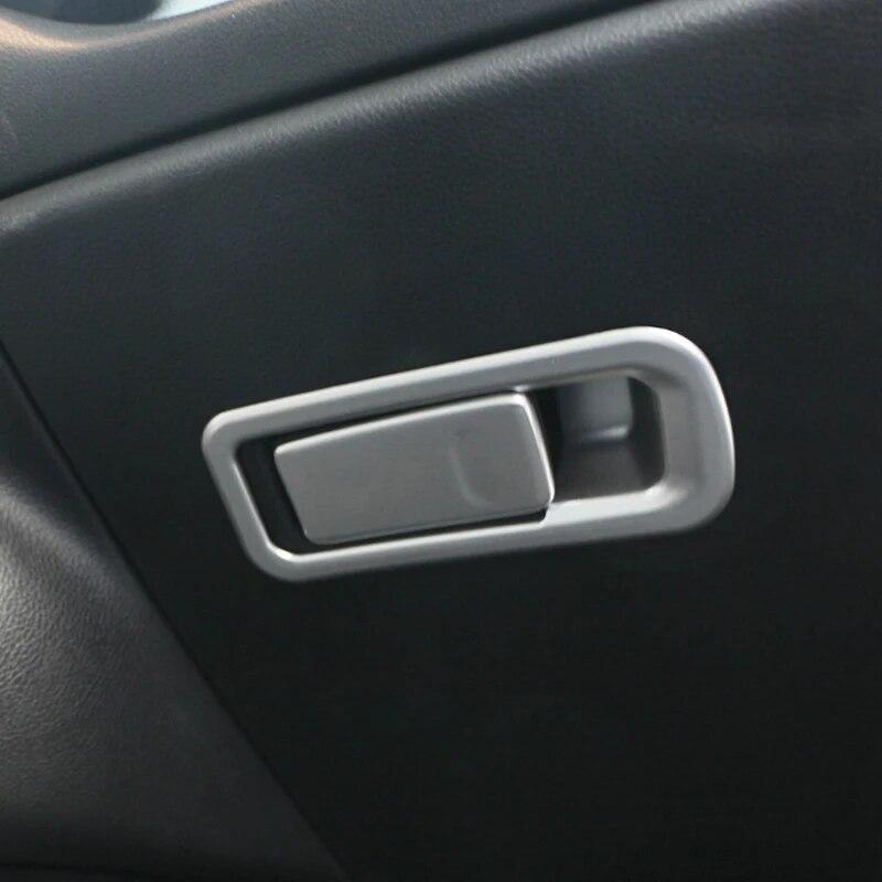 2Pcs/Set Car Copilot Glove Box Door Bowl Handle Cover Trim  for Jeep Renegade 2014 -  Compass 2016- LHD