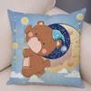Cute Cartoon Giraffe Fox Reindeer Pillow Cover Nordic Children's Room Decoration Sofa Home Animal Cushion
