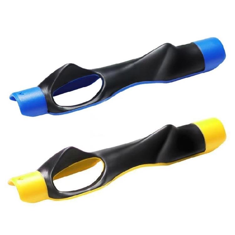 

2pcs Universal Golf Grip Trainer For Swing Controls Lightweight Practice Aid жовтий/синій