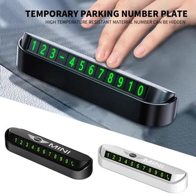 Car Temporary Parking Card Phone Number Card Plate Number Telephone Accessories For Mini Cooper F54 F55 F56 F57 F60 R50 R56 R52