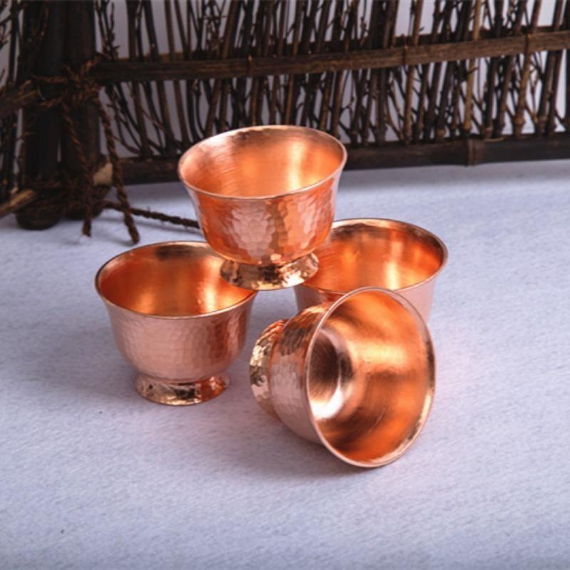 Pure Copper Handmade Copper Cup Thickened Copper Water Cup Pure Copper Tea Cup Copper Beer Cup Copper Coffee Cup Creative Cup