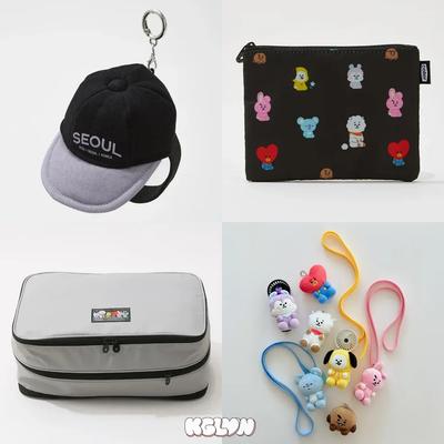 Official BT21 TRAVEL Doll Holder Keyring / Ball Cap Keyring / Pouch