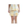 Adidas Originals SS22 Trefoil Logo Print Letter And Number Drawstring Mid-Rise Casual Shorts Women Bottoms Beige HL6610