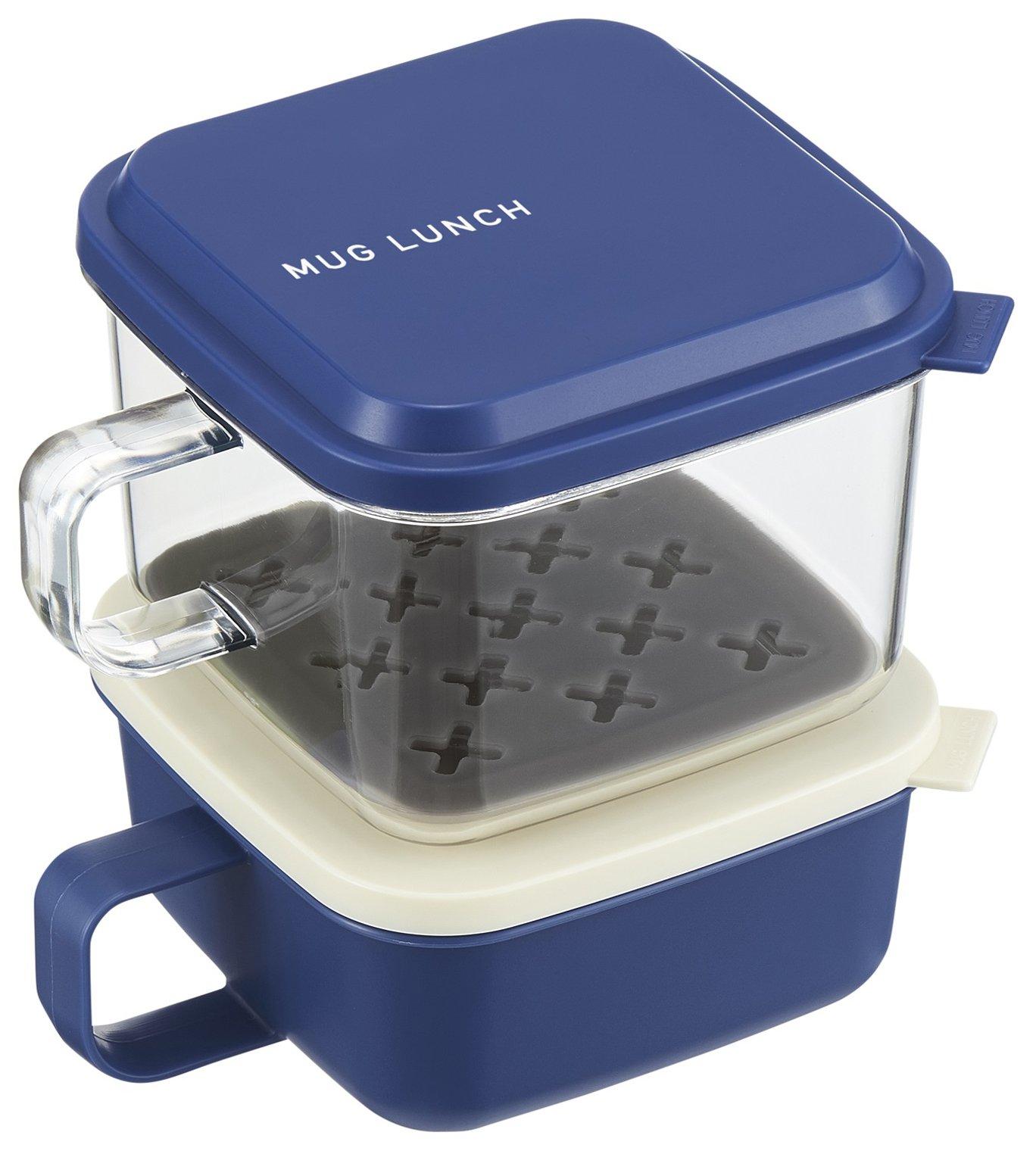 

OSK LUNCH CHIME Lunch Box Mug Lunch Box Salad Navy MSL-9