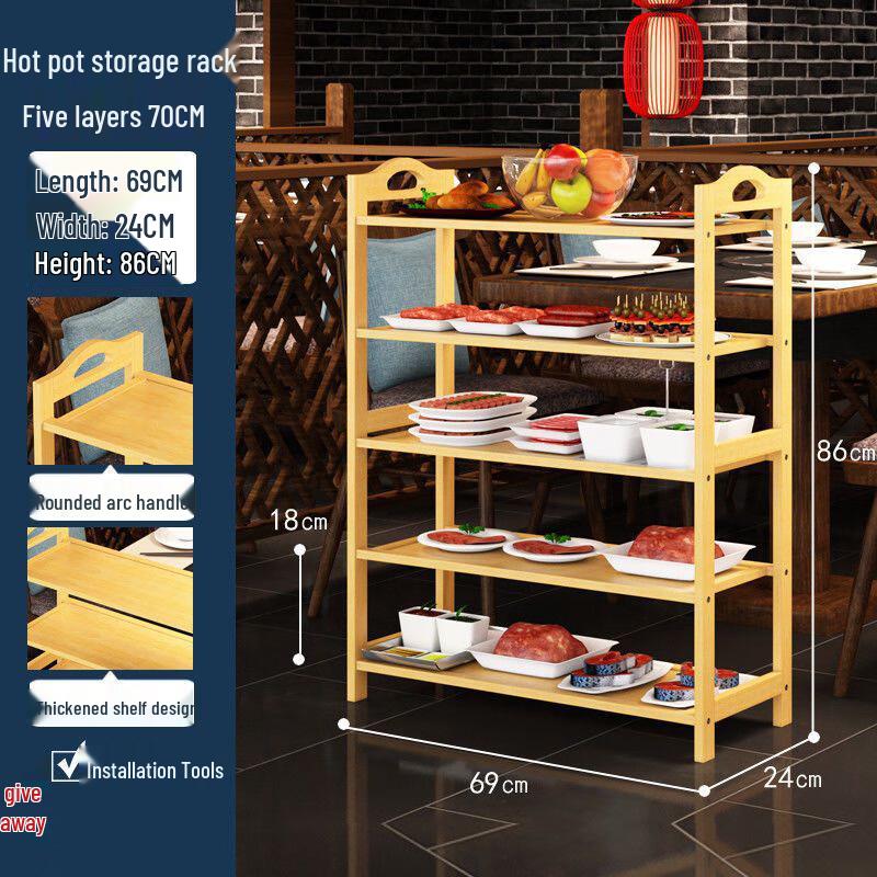 Bamboo 5-Tier Storage Rack