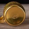 Artistic Thai Style Metal Cup With Excellent Chilling Properties Outdoor Drinking Vessel For Refreshing Summer Drink