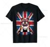 English Bulldog UK Flag Union Jack Women Men UK British Flag T-Shirt