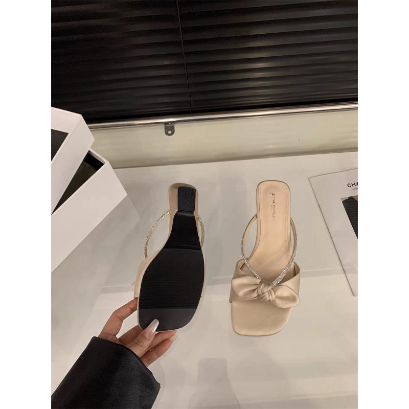 Fashion Fashionable Rome Flat Bottom Women's Sandals Summer New Popular Arrival Gentle Style Outerwear Slippers Half Slippers for Women
