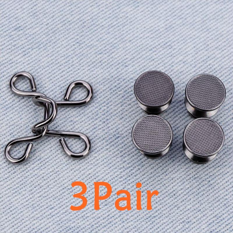 Jeans Waist Retraction Buckles Convenient Jeans Resize Buckles Adjustable Metal Buckles Jeans Skirt Trousers Accessories