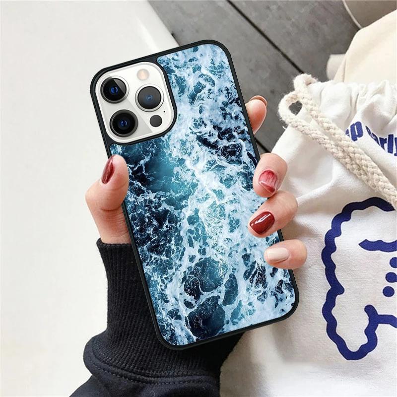 Blue Ocean Waves Sea Phone Case For iPhone 17 Air 15 16 Cover  11 13 14 Pro Max 12 Plus Max Fundas