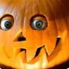 AEE4-Scary Halloween Pumpkin With Moving Eyes, Pumpkin Decorations,Halloween Artificial Pumpkins Decoration A Easy Install