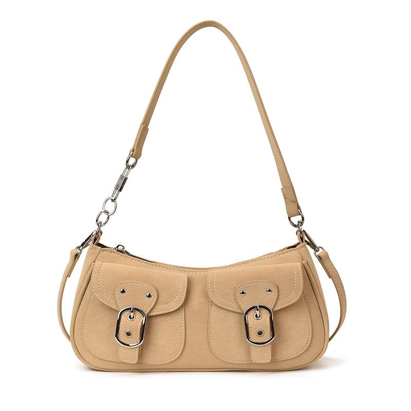 Retro Western Style Shoulder Crossbody Bag 2026 Early Spring New Item Niche Design Fashiable Baguette Bag Korean Bag for Women