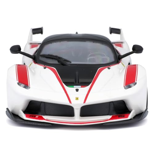 Bburago 1/24 Scale Ferrari FXX K #75 White / Diecast Model Car, Finished Model, 18-26301 (#75)
