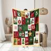 Christmas Theme Digital Printing Suitable for Office, Home, Travel Warm Skin-friendly Soft Thickened Flannel Blanket