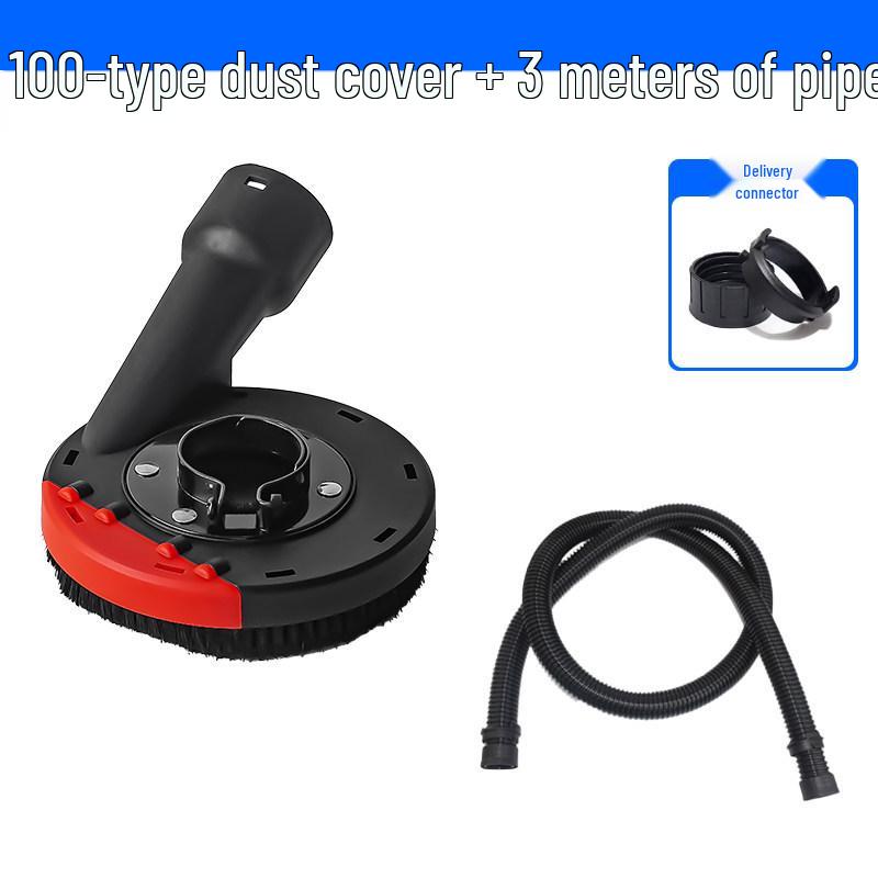 Dustproof Cover for Angle Grinder - Protective Polishing Vacuum Cover for Stone Concrete, Fits 100/125 Type Hand Grinders.
