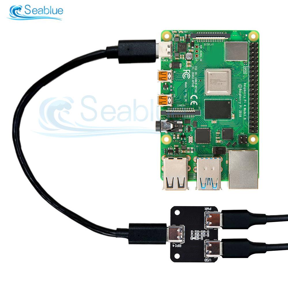 Type-c 3 Interfaces Power Splitter USB 1 to 2 Power Distribution Module For Raspberry Pi 4