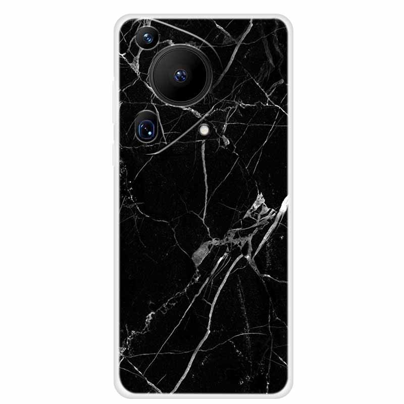For Huawei Pura 70 Case Marble TPU Soft Transparent Silicone Back Covers For Huawei Pura 70 Ultra Case 70ultra Cool Pura70 Pro+