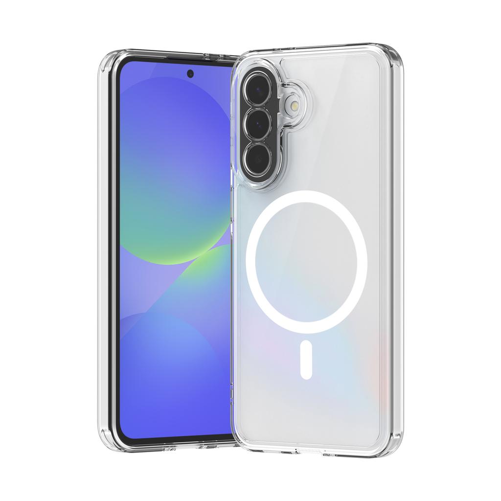 Applicabile a Samsung A27 custodia trasparente magnetica per cellulare A57/A37 Bayer anti-ingiallimento tpu + pc anti-caduta due-in-uno A17
